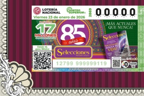 Ganadores del Sueño: El Sorteo Superior 2869 de la Lotería Nacional entrega sus premios más codiciados el día 23 de enero de 2026.