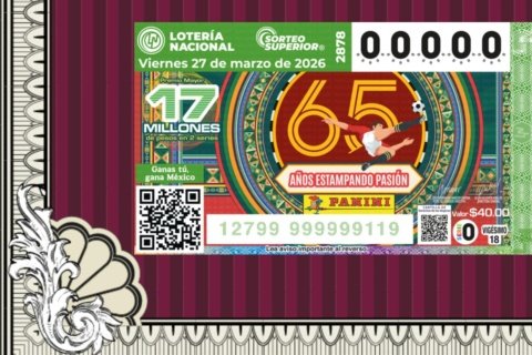 Resultados Lotería Nacional 27 de marzo 2026: números ganadores del Sorteo Superior 2878