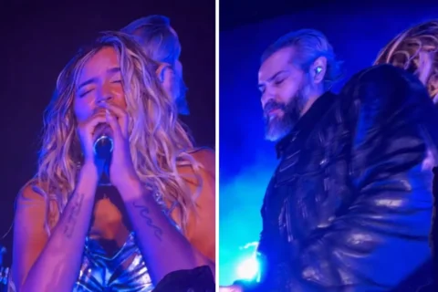 Presenta Karol G tema con Greg Gonzalez de Cigarettes After Sex en Coachella